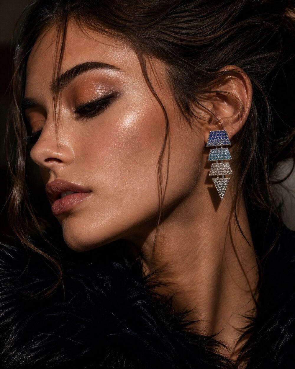 Eddie Borgo Crystal Drop Earrings Y2K Glam Indie Sleaze Statement Luxe NWT